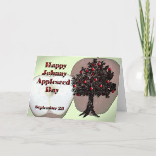 Tarjeta Festiva Johnny Appleseed Day Card September 26