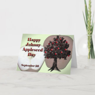 Tarjeta Festiva Johnny Appleseed Day Card September 26