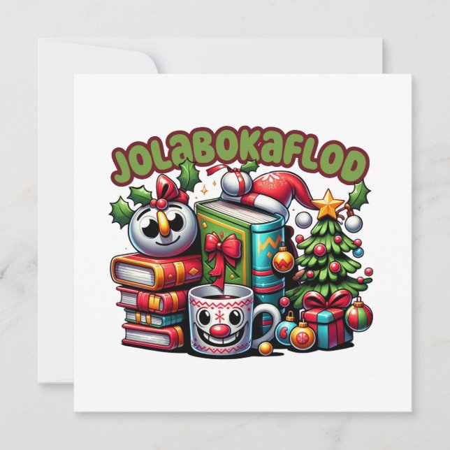 Tarjeta Festiva Jolabokaflod (Anverso)
