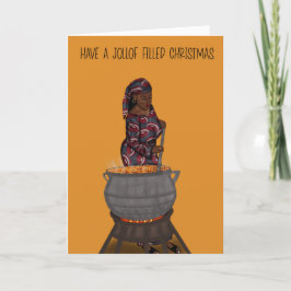 Tarjeta Festiva Jollof Navidades