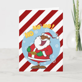 Tarjeta Festiva Jolly Black Saint Nicholas