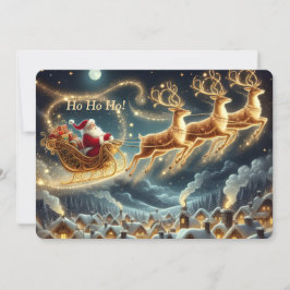 Tarjeta Festiva Jolly Santa Christmas Card  