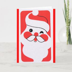 Tarjeta Festiva Jolly Santa Claus