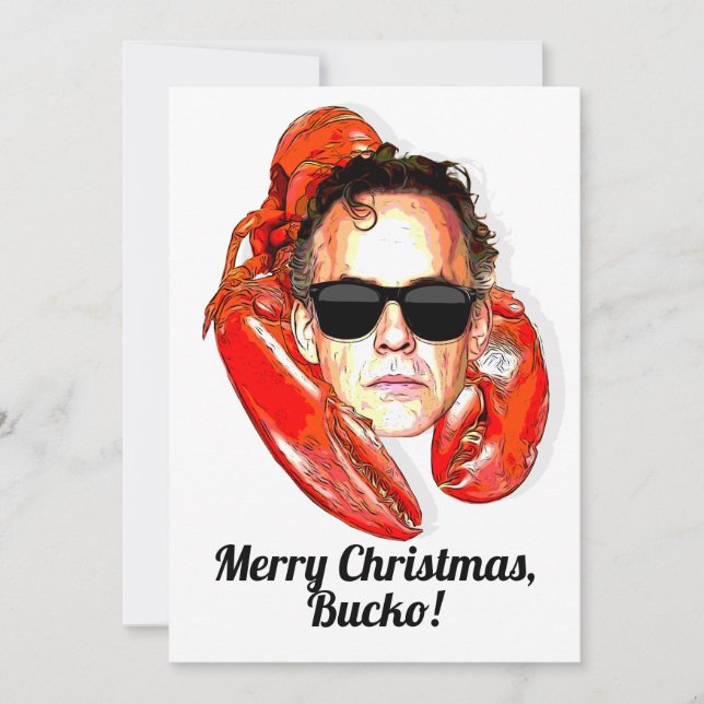 Tarjeta Festiva Jordan Peterson Feliz Navidad, Bucko!