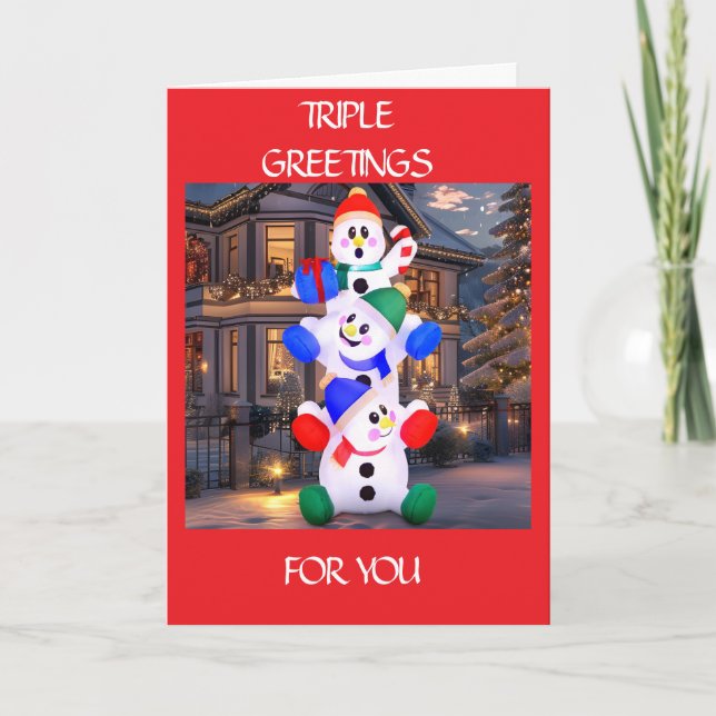 TARJETA FESTIVA JÓVENES QUE DESEEN NAVIDADES DE SU VIDA (Anverso)