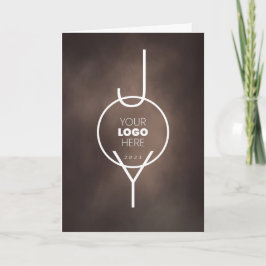 Tarjeta Festiva JOY Cocoa Brown Pintado Negocio