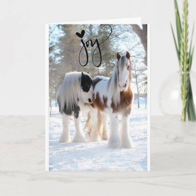 TARJETA FESTIVA JOY JOY JOY Y MARAVILLOSO TIEMPO DEL AÑO (Anverso)