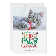 Joy Love Paws Mascota Cat Navidades Foto