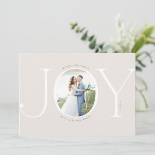 Tarjeta Festiva Joy New-wn Christmas Photo Card