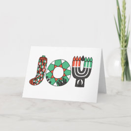 Tarjeta Festiva JOY of Kwanzaa (Estándar)