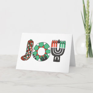 Tarjeta Festiva JOY of Kwanzaa (Estándar)
