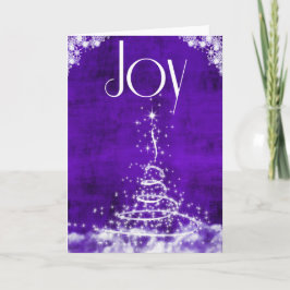 Tarjeta Festiva Joy Purple