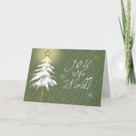 Tarjeta Festiva JOY to the World card