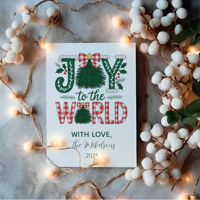 Tarjeta Festiva Joy to the World Christmas (Subido por el creador)