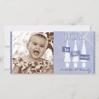 Tarjeta Festiva Joy to the World photo card template