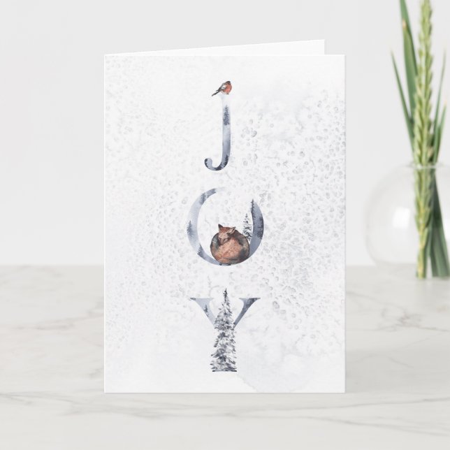 Tarjeta Festiva Joy Yule Greeting Card (Anverso)