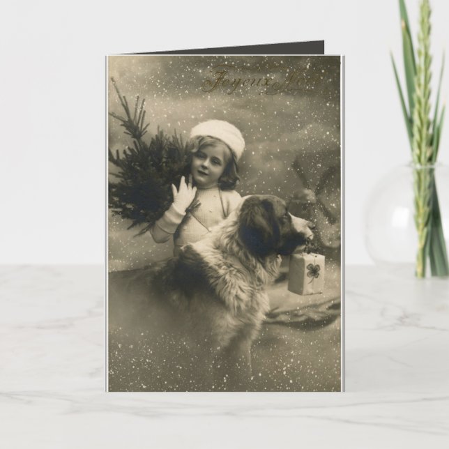 Tarjeta Festiva Joyeau Noel (Anverso)