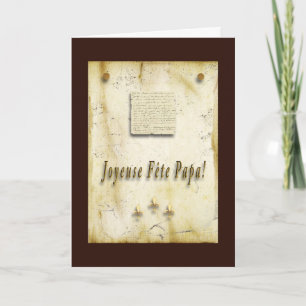Tarjeta Festiva ¡Joyeuse Fête Papa!
