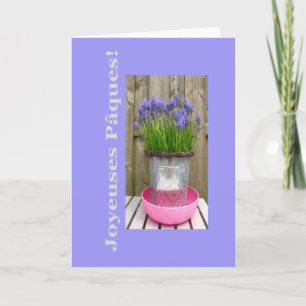 Tarjeta Festiva Joyeuses Pâques Francés Feliz Pascua