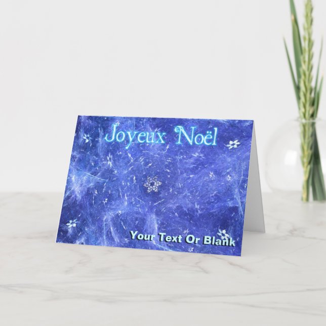 Tarjeta Festiva Joyeux Noё l - Blizzard (Anverso)