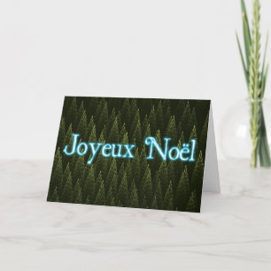 Tarjeta Festiva Joyeux Noё l - Coníferas