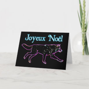 Tarjeta Festiva Joyeux Noё l - Lobo eléctrico