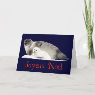 Tarjeta Festiva Joyeux Noё l - Sello de anillo