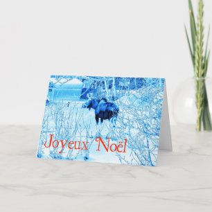 Tarjeta Festiva Joyeux Noёl - Alce Urbano