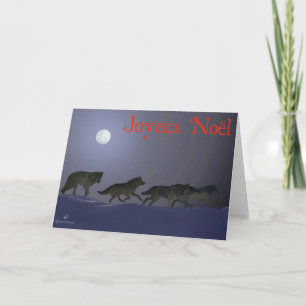 Tarjeta Festiva Joyeux Noёl - Wolfpack