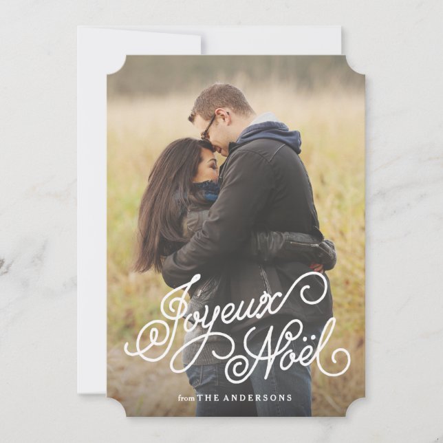 Tarjeta Festiva Joyeux Noel (Anverso)