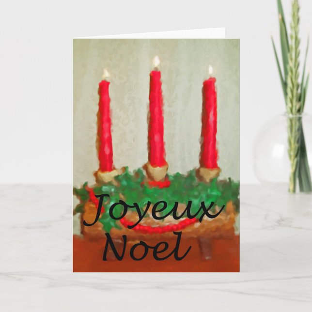 Tarjeta Festiva Joyeux Noel (Anverso)