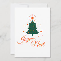 Joyeux Noël en rouge : sapin classique et joyeux