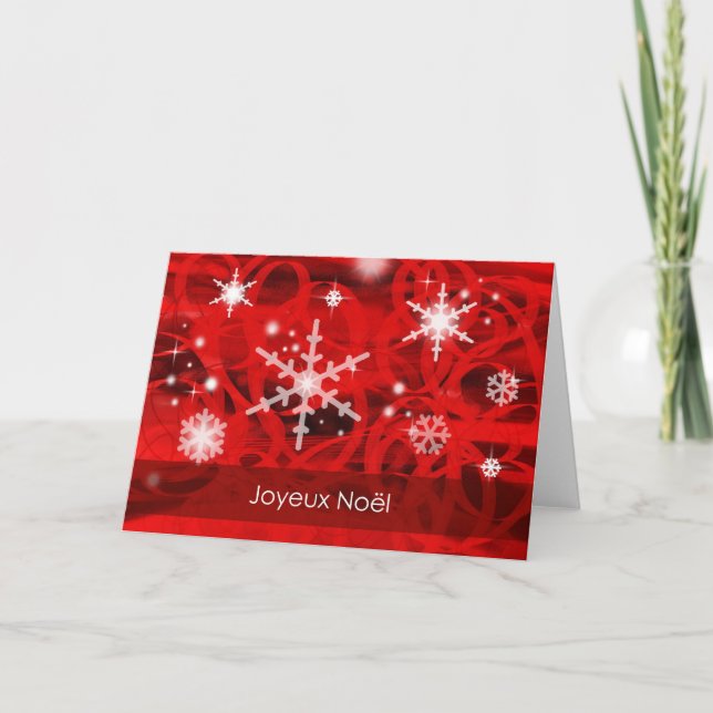 Tarjeta Festiva Joyeux Noël-French (Anverso)