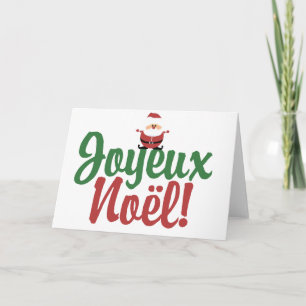 Tarjeta Festiva Joyeux Noel Happy Navidades