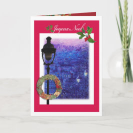 Tarjeta Festiva Joyeux Noel ilustró París