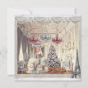 Tarjeta Festiva Joyeux Noel Palace de Versailles ~Marie Antoinette