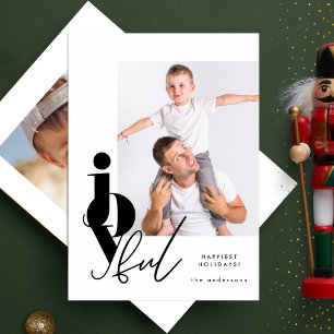 Tarjeta Festiva JOYFUENTE   escritura de diseño multifotografía mo