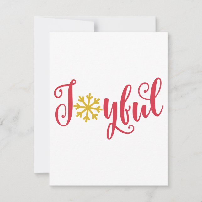 Tarjeta Festiva Joyful Coffee Mug (Anverso)