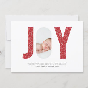 Tarjeta Festiva Joyful Elegance Photo Holiday Card