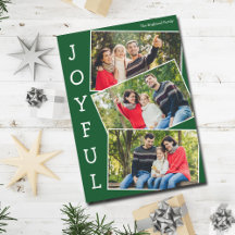 Joyful Green 3 Navidades de Collages de fotos fami