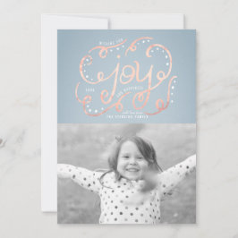 Tarjeta Festiva Joyful Spirit Holiday Photo Card