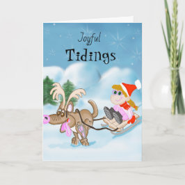 Tarjeta Festiva Joyful Tidings Navidades Card