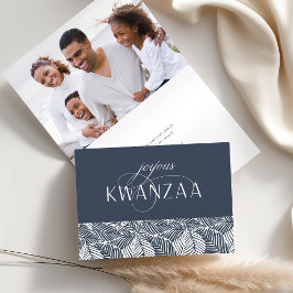 Tarjeta Festiva Joyous Flourish | Foto interna doblada Kwanzaa