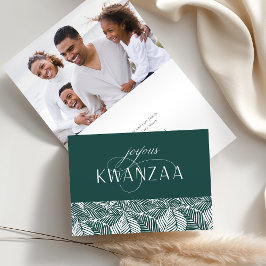 Tarjeta Festiva Joyous Flourish | Foto interna doblada Kwanzaa