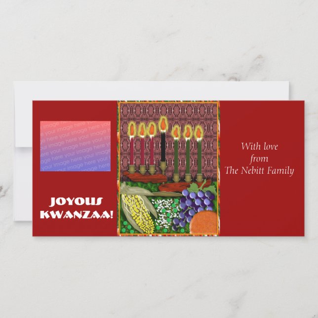 Tarjeta Festiva joyous kwanzaa (Anverso)