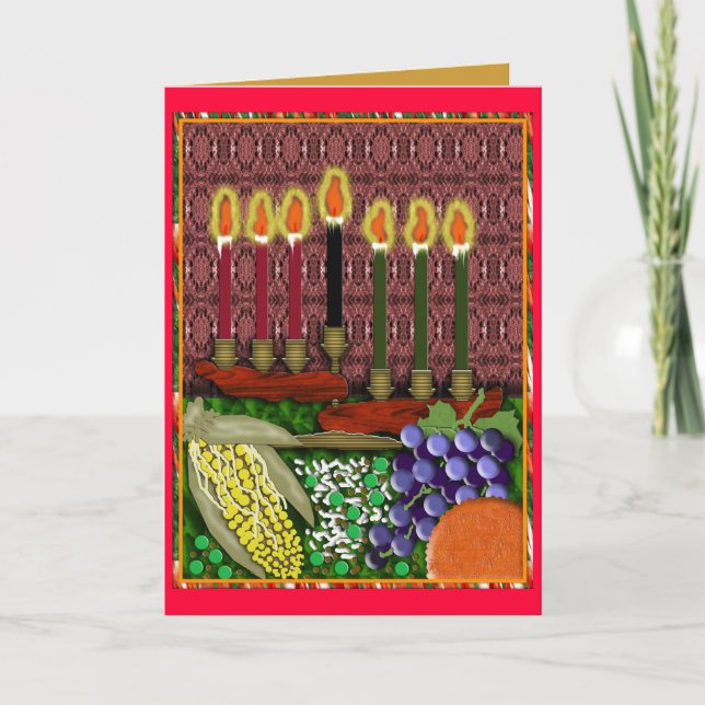 Tarjeta Festiva joyous kwanzaa (Anverso)