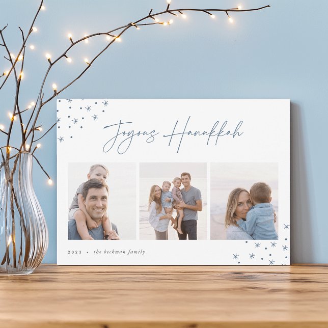 Tarjeta Festiva Joyous Sketch | Collage de fotos Hanukkah (Subido por el creador)