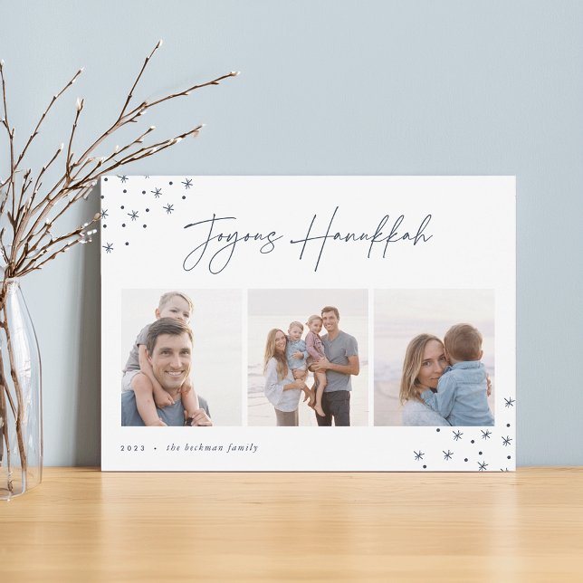 Tarjeta Festiva Joyous Sketch | Collage de fotos Hanukkah (Subido por el creador)