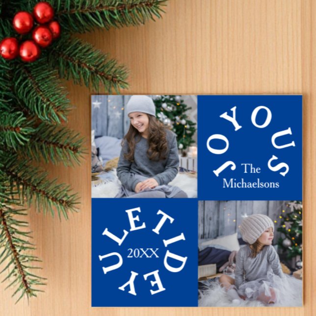 Tarjeta Festiva Joyous Yuletide 2 Foto (Subido por el creador)