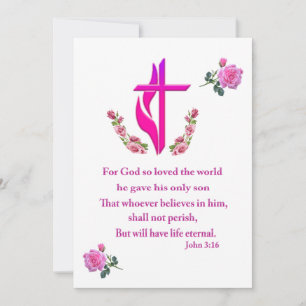 Tarjeta Festiva Juan 3:16